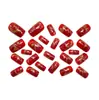 Unhas Usáveis Quadradas Europeias Vinho Tinto Clareadoras Padrão Glitter Manicure Adesivos Unhas Postiças Removíveis Unhas Prontas