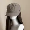 Sombrero de Caballero Dulce y Fresco para Montar Cuatro Estaciones Secado Rápido Ligero Se Puede Atar Cola de Caballo Parte Superior Plana Protección Solar Gorra de Trabajo