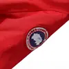 Parka de Penas Estendida CG Feminina Europeia e Americana Tendência Marca Nova com Bordado de Emblema Etiqueta, Alternativa a Produtos Europeus Transfronteiriços