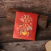 Bolsa de Sobres Rojos 2024, Mini Boda Personalizada y Creativa, Sobre Rojo Cuadrado de Alta Gama, Sobres Rojos Divertidos para Niños de Boda, Año Nuevo