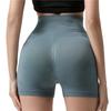 Pantalones Cortos Deportivos Sin Costuras Personalizados Transfronterizos, Cintura Alta Elástica de Melocotón para Deporte Yoga Tres Puntos, Pantalones de Fitness Ajustados de Secado Rápido