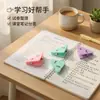 Clipe triângulo criativo na cor de macaron para livros e provas de estudantes, clipe organizador para questionários, clipe de canto para material de escritório, clipe de plástico para documentos