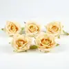 Nueva simulación color retro cabeza de flor de rosa flor de seda flor DIY hecho a mano boda flor de mano horquilla material de flor