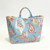 2026 Nova Bolsa de Mão Transfronteiriça Temu Site Independente Impermeável PVC+Lona Portátil para o Dia a Dia Bolsa de Ombro Bolsa Tote
