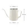 Cafetera de Mano con Orejas Colgantes, Boca Puntiaguda, Olla de Boca Fina, Olla de Boca Larga, Tetera de Acero Inoxidable Tipo Goteo, Cafetera Doméstica
