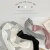 Calcetines para Niños para Otoño e Invierno, Calcetines de Media Pantorrilla con Lazo Estilo Coreano para Niñas, Calcetines Gruesos de Algodón a Rayas Estilo Escolar de Doble Aguja, Modernos