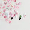 Adesivos de Unha Plumeria de Verão Novos e Modernos Plumeria Estrela do Mar Oceano Dopamina Adesivos de Decoração de Unha 3D