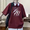 Conjunto de Manga Corta para Adolescentes Niños Camiseta de Moda Ropa Casual Estudiante Soleado Limpio Versátil Delgado Conjunto de Dos Piezas