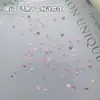 Rhinestones para decoración de uñas de estilo mixto, forma irregular, mini circonita rosa coñac translúcida con recubrimiento, accesorios de strass 5A transparentes como el hielo, con base puntiaguda pequeña
