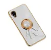 Funda para teléfono móvil Samsung A23 para A23E versión japonesa 6D color sólido chapado funda protectora anillo de astronauta hebilla succión para coche