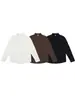 Camisa de punto con textura de manga larga retro americana para hombre Muqiu, estilo "old money", top tipo chaqueta casual holgado