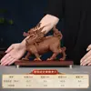 Adorno de Unicornio Majestuoso de Cobre Morado para Hogar y Oficina, Artesanías de Unicornio de Cobre, Decoración de Bestia Auspiciosa, Regalo de Inauguración de Tienda