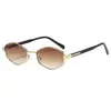 Gafas de Sol Europeas y Americanas de Nuevo Estilo Poligonales con Forma de Sardina y Marco Delgado, Simples y Elegantes, Disponibles en Múltiples Colores, Gafas de Sol Clásicas y Versátiles