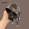 Pinza para el Cabello de Flor de Anacardo Retro de Alta Gama Coreana para Cola de Caballo, Moño Compacto para Mujer con Borla Grande, Accesorio Versátil para el Cabello