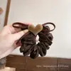 2026 diseño minimalista moño floral corazón liga para el pelo para coleta alta o peinado de moño