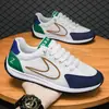 Tênis de Malha Respirável Masculino de Primavera para Comércio Exterior, Tênis de Corrida Modernos com Solado Macio, Tênis de Corrida Esportivos Casuais da Moda