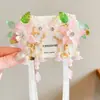 Horquilla floral estilo antiguo para niños, horquilla de princesa tradicional, horquilla con borla estilo chino para niñas pequeñas, accesorio para el cabello Hanfu para niñas