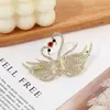 Grampo de Cabelo Feminino Elegante Estilo Japonês e Coreano Transfronteiriço com Strass Fresco Decorativo Moda Grampo para Franja Clipe Lateral de Coração