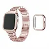 Adequado para pulseira de relógio inteligente apple watch três contas Diamante 38mm 49mm pulseira de liga