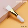 Mini Pincel para Mascarilla Facial de Mango Corto Pelo Suave Cabeza Plana Ultradelgado para Aplicar Base de Maquillaje Líquida Sin Marcas Pincel de Silicona Portátil Especial para Mascarilla Facial