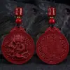 Pingente Cinnabar masculino e feminino dragão dominador marca indiferente ano da vida guardião chaveiro de pescoço natural naffo colar presente