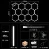 Luz de Garagem Luz Hexagonal Colmeia 110V Loja de Lavagem de Carros Filme Teto Luz Estação de Trabalho Beleza Automotiva Lâmpadas Zhongshan