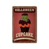 2024 Novo Halloween Halloween Retro Pintura em Ferro Americano Fundo de Parede Sem Moldura Pintura Decorativa para Pendurar