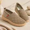 Zapatos de tela para mujer hechos a medida transfronterizos para mediana edad y ancianos, zapatos de tela antideslizantes de suela blanda, zapatos planos cómodos transpirables sin cordones para madres