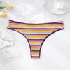 Fengyun Tanga de Color de Cintura Baja Retro Europeo y Americano para Mujer Hermosa Cadera Vientre Dulce Chica Caliente Estilo de Chica Ropa Interior de Algodón para Mujer