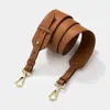 Novo Estilo Couro Macio de Vaca Moda Alça Larga no Ombro Comprimento Ajustável Universal Bolsa Transversal de Ombro Cinta Substituta