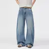 Ropa de hombre de moda / Nueva colección de primavera: jeans de pierna ancha, corte holgado, corte recto, de alta costura, retro, con pierna curva para hombre
