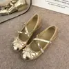 Zapatos Individuales Mary Jane Franceses Estilo Ballet para Mujer Nueva Temporada Primavera/Otoño 2026 Temperamento Commute Correa Cruzada Versátiles Zapatos Pequeños de Cuero