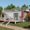 Casa de Huéspedes tipo Contenedor con Cervecería y Terraza, Casa Móvil Prefabricada, Estilo Modular, Casa Móvil Ensamblada