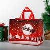 Fabricante de Bolsas Navideñas de Tela No Tejida al por Mayor Muñeco de Nieve Alce Regalo Bolso de Mano Bolsa de Compras Laminada Bolsa de Embalaje