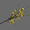 Flores Artificiales de Flor de Ciruelo, Ramos de Flores Falsas, Decoración de Escena de Boda, Arreglos Florales, Flores de Seda, Decoraciones de Flores Falsas, Venta al por Mayor de Fabricantes