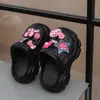 Accesorios de Moda de Verano para Niños Zuecos de Suela Suave de Color Degradado Sandalias Cerradas para Niñas para Bebés y Niños Mayores