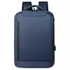 Nova bolsa de negócios com carregamento USB, bolsa de laptop portátil para viagens de negócios, unissex, grande capacidade, mochila casual