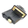 Adaptador DVI para HDMI de Metal Banhado a Ouro para Monitor de Computador 24+1 para HDMI Fêmea Adaptador HDMI
