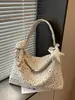 Bolso de hombro minimalista nuevo de gran capacidad 2026, bolso tote, bolso de axila para el trabajo y los desplazamientos, estampado de leopardo, bolso cruzado elegante y moderno