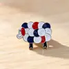 Broche de Caballo Moneda Roja para Mujer, Año del Zodiaco, Diseño Nuevo, Exquisito Pin Accesorio