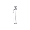 Cuchara Mezcladora de Mango Largo Cuchara para Hielo Acero Inoxidable 304 Cuchara de Bar Cuchara para Cócteles de Bar Cuchara de Bar Roscada de Doble Cabeza Palillo para Remover Té de Leche