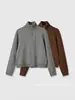 Colección de otoño transfronteriza para mujer: nuevo diseño de moda estilo europeo y americano, chaqueta cárdigan tejida con cierre 2893103