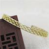 Pulsera de patrón de cobre fundido de 5*47 mm accesorios hechos a mano DIY material de horquilla Hanfu antiguo ajustable
