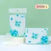 Lamera LMLTOP Papel Absorvente de Oleosidade Facial Pacote com 80 Folhas SY008 Portátil Retrátil Dupla Face Camurça Fragrância Sucção