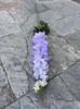 Delphinium grande de imitación blanca, delphinium grande francés, comercio exterior, violeta grande, boda, flores artificiales suaves al por mayor