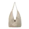 Bolsa Tote de Palha Trançada Vazada Estilo Doce de Nicho Novo Verão 2026 para Mulheres, Bolsa de Ombro de Grande Capacidade Estilo Casual e Preguiçoso