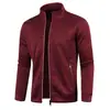 Outono e Inverno Suéter Masculino Longo com Zíper Mangas Veludo Fino Tendência Top Jaqueta Suéter Tamanho Plus Masculino