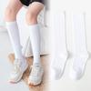 Meias de pata de galinha transfronteiriças meias femininas até o joelho micro-pressão pernas finas quatro estações Lolita JK meias meias femininas de panturrilha comércio exterior