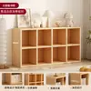Estante de Livros Armário de Grade Doméstico Armário de Armazenamento Multicamadas Armário Lateral Integrado de Parede Armário de Armazenamento de Chão Armário de Armazenamento Simples para Sala de Estar
