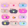 Bolsa de silicona con forma de corazón para guardar gafas, se puede colgar como monedero, producto popular transfronterizo para mujeres, bolsa para guardar gafas de sol y gafas